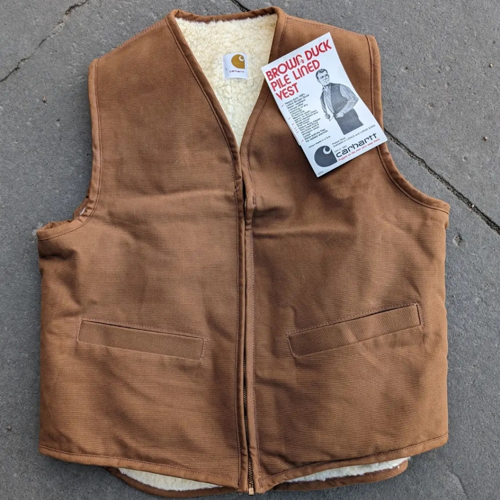 Vintage 1970's Carhartt vest deadstock - Picture 1 of 2